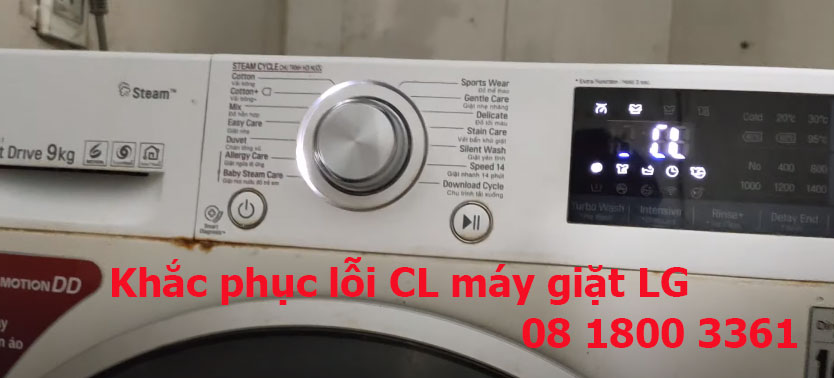 Sửa chữa lỗi CL máy giặt LG