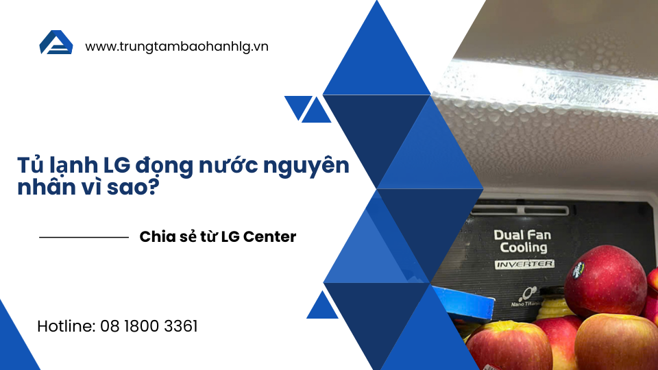 Tủ lạnh LG đọng nước do đâu cách khắc phục hiệu quả