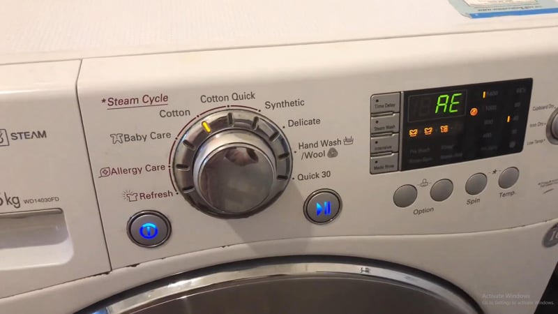 Máy giặt LG báo lỗi AE Máy giặt LG báo lỗi AE