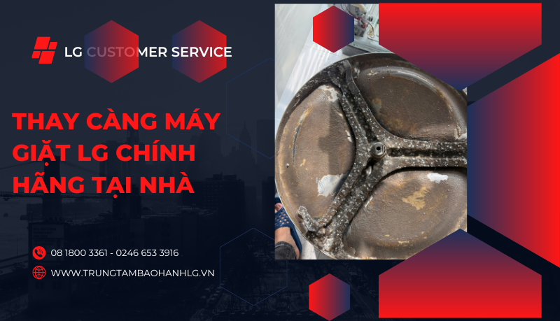 thay càng trục máy giặt LG giá bao nhiêu