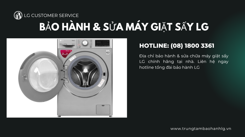sửa chữa máy giặt sấy quần áo lg